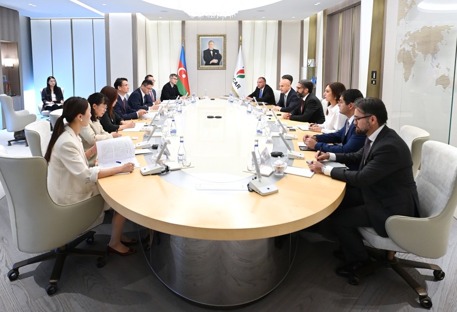 SOCAR President Rovshan Najaf at a meeting with representatives of the Export-Import Bank of China