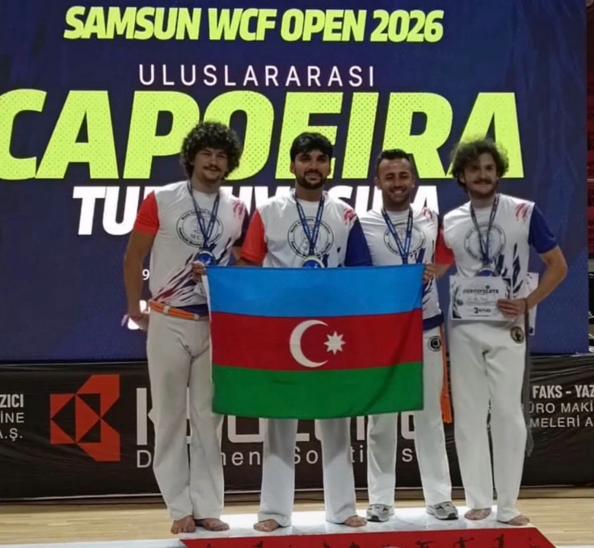 Azerbaijani athletes at an international capoeira tournament