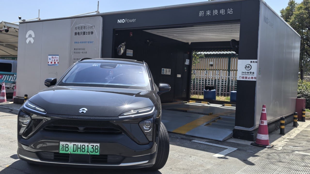 Nio Power batareya dəyişdirmə stansiyası