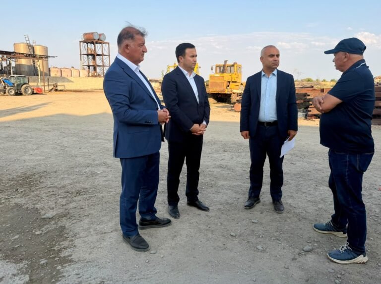 Samux rayonunda iri fermer təsərrüfatında keçirilən monitorinq prosesi