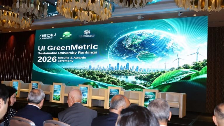 Mingachevir State University ranks 6th in Azerbaijan in UI GreenMetric 2026