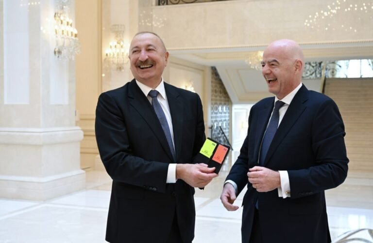 Prezident İlham Əliyev və FİFA prezidenti Canni İnfantinonun görüşü