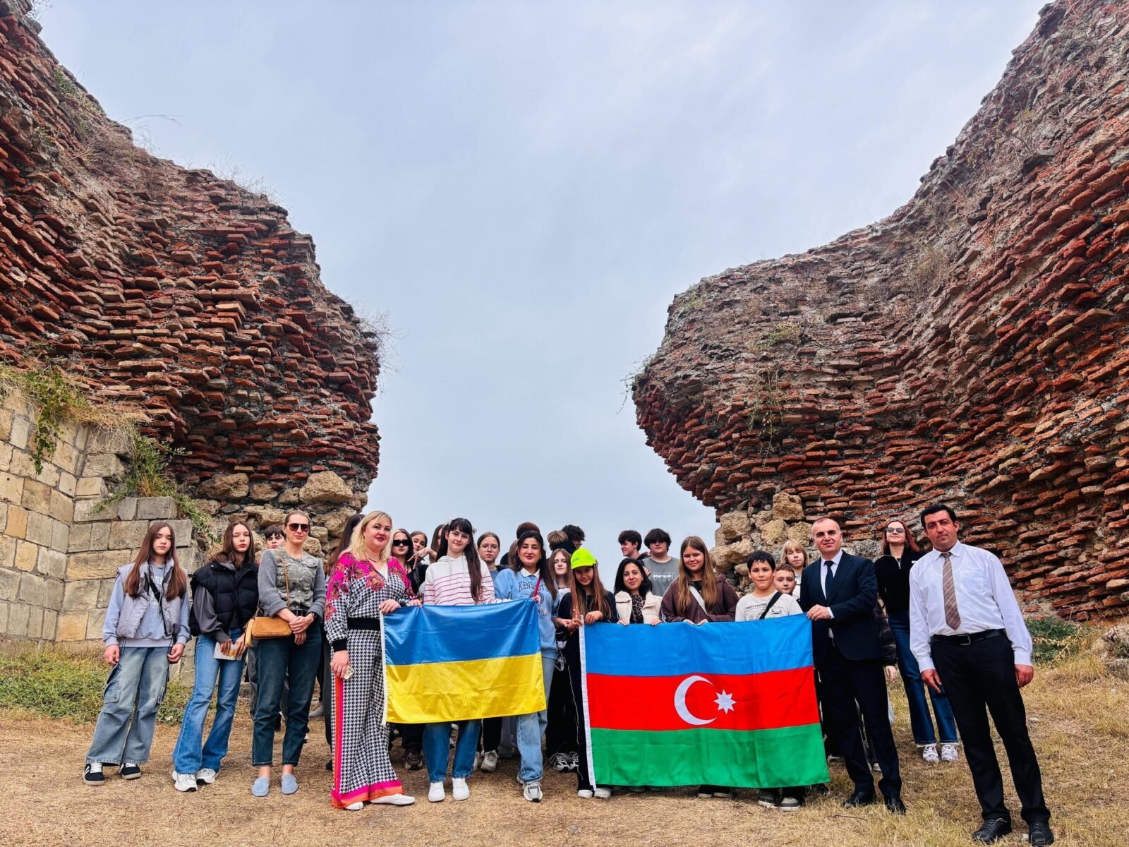 Ukrainian children on an excursion in Gabala, Shamakhi and Sheki