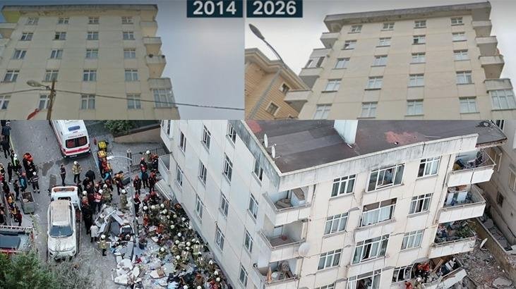 Rescue teams work at the site of a collapsed building in Maltepe, Istanbul