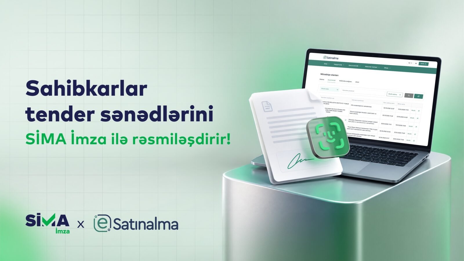 Entrepreneurs to sign documents on Etender.gov.az using SİMA İmza