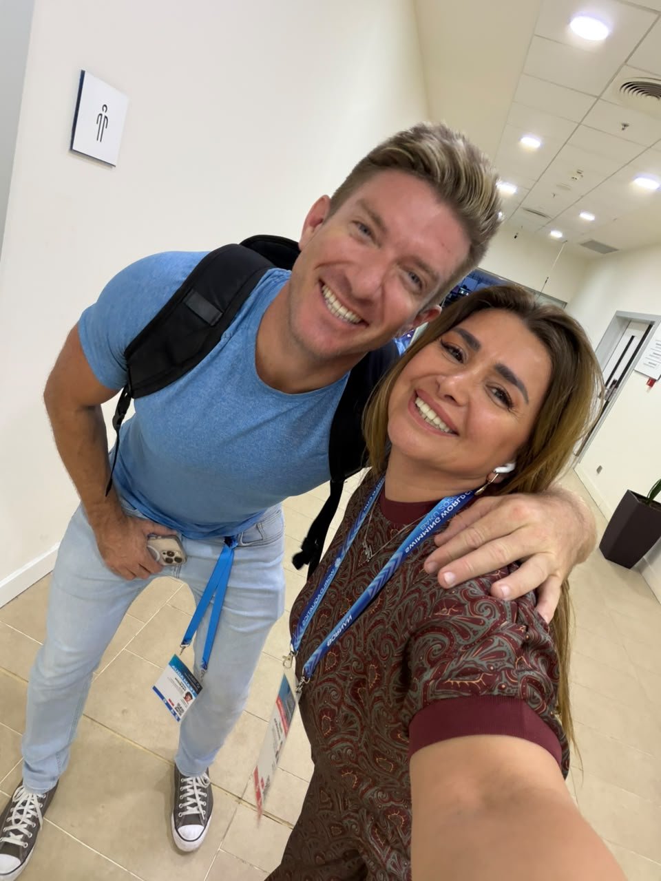 Firuza Jalilova and John Mason meet in Baku after 11 years