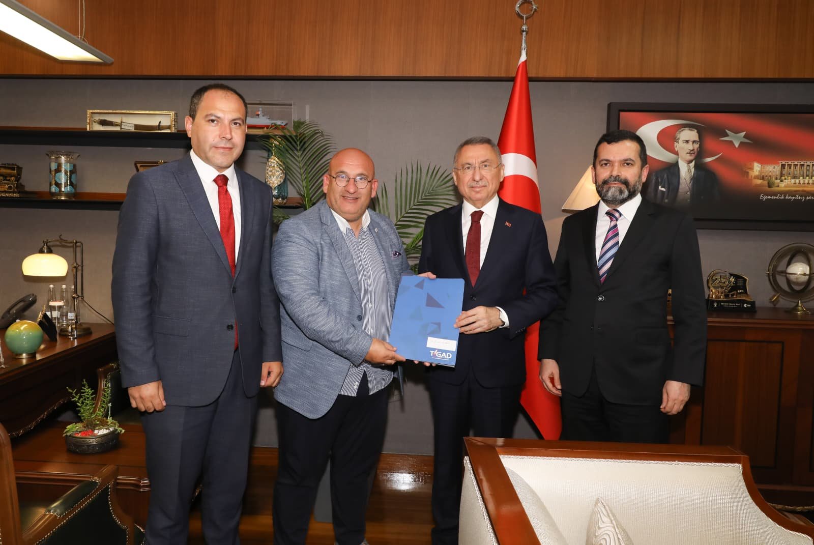 TİGAD delegation meeting with Fuat Oktay at the Grand National Assembly of Turkey