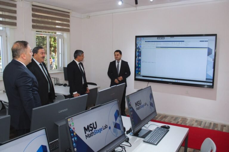 Opening ceremony of the Digital Engineering and MathStage laboratories at Mingachevir State University