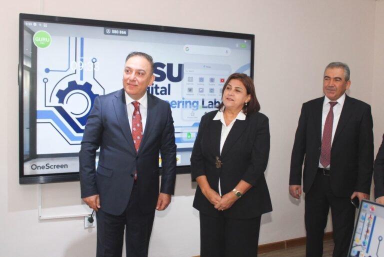 Opening ceremony of the Digital Engineering and MathStage laboratories at Mingachevir State University