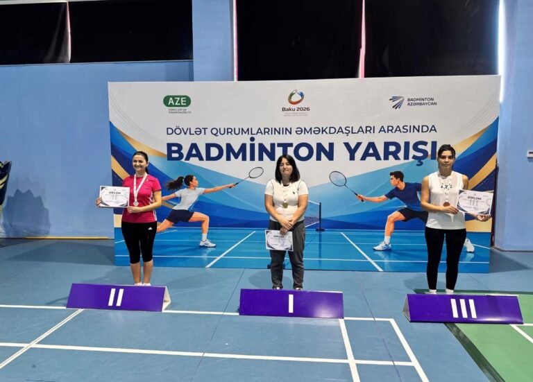 Dövlət qurumlarının əməkdaşları arasında badminton yarışı keçirilib