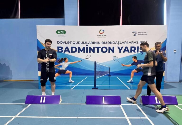 Dövlət qurumlarının əməkdaşları arasında badminton yarışı keçirilib