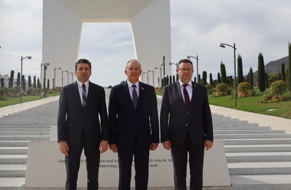 Belarus Milli Məclisi Rəyasət Heyətinin sədri İqor Sergeyenko Xankəndidə işgüzar səfərdə