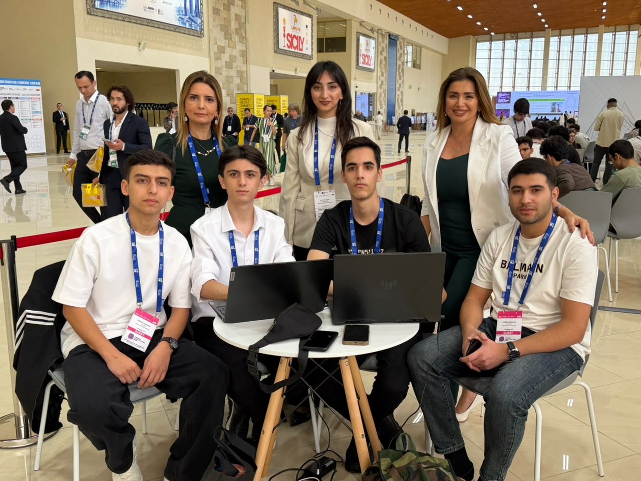 Students at the Karabakh Hackathon 2026 at Baku Expo Center