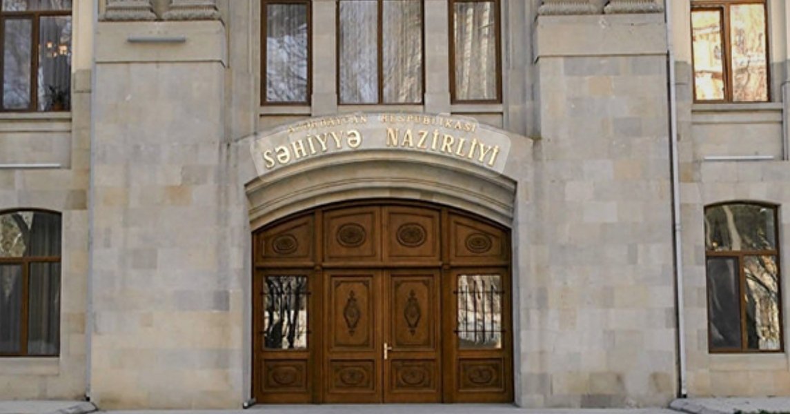 Official building of the Ministry of Health of Azerbaijan in Baku